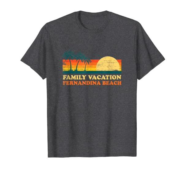 Family Vacation Fernandina Beach American Florida USA T-Shirt
