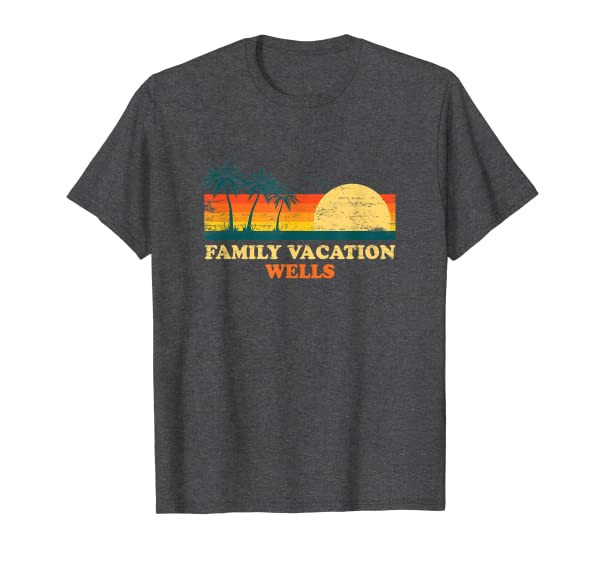 Family Vacation Wells American Maine USA Beach Lover T-Shirt