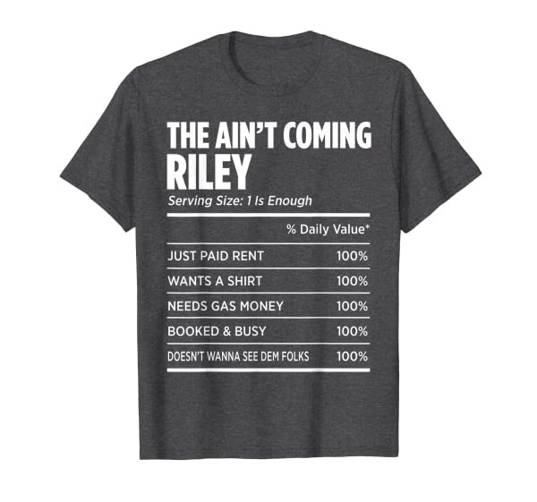 Family Surname Riley Funny Reunion Last Name Tag T-Shirt