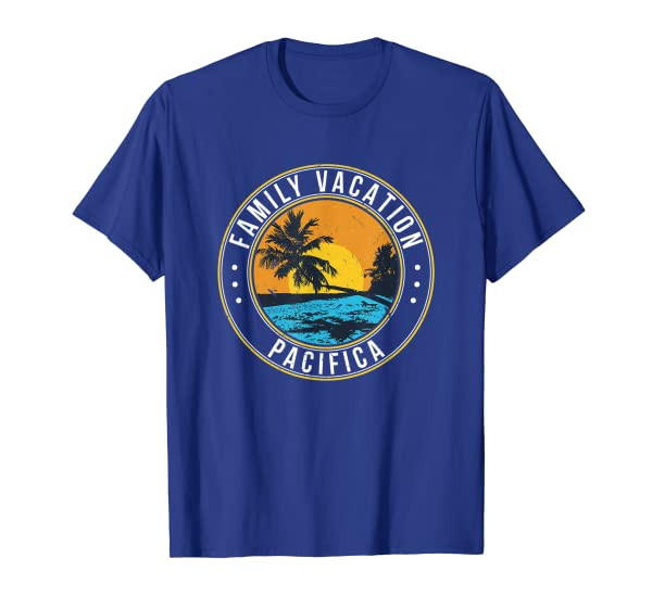 Family Vacation Pacifica Beach Lover California Beach Bum T-Shirt