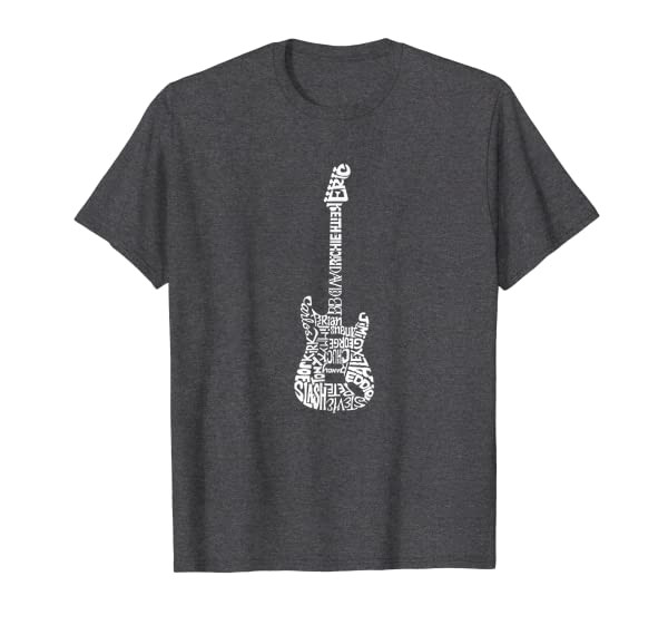 Famous Guitarist Retro Guitar T-Shirt