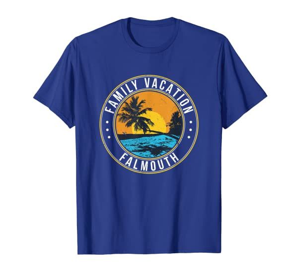 Family Vacation Falmouth Beach Lover Massachusetts Beach Bum T-Shirt