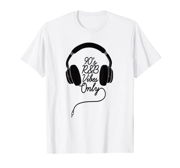 90s R&B Vibes Only DJ Headphones RNB T-Shirt