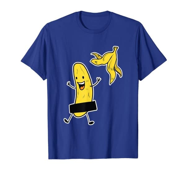 Funny Banana Striptease Tee Gift Cartoon Party Tee T-Shirt