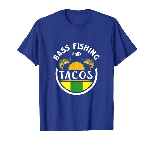 Funny Bass Fishing Taco T-Shirt Fisherman Gift for Him