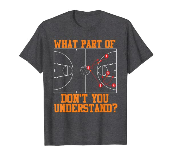 Funny Basketball Art For Men Women Basketball Coach Tactic T-Shirt
