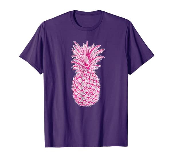 Funky Pink Pineapple - Aloha Pineapple T-Shirt