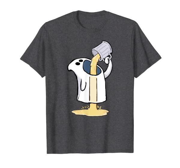 Funny Beer Drinking Ghost Halloween Shirt T-Shirt