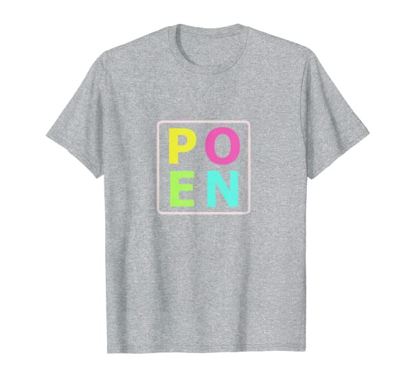 Fun Word Puzzle Open/Nope" Design T-Shirt