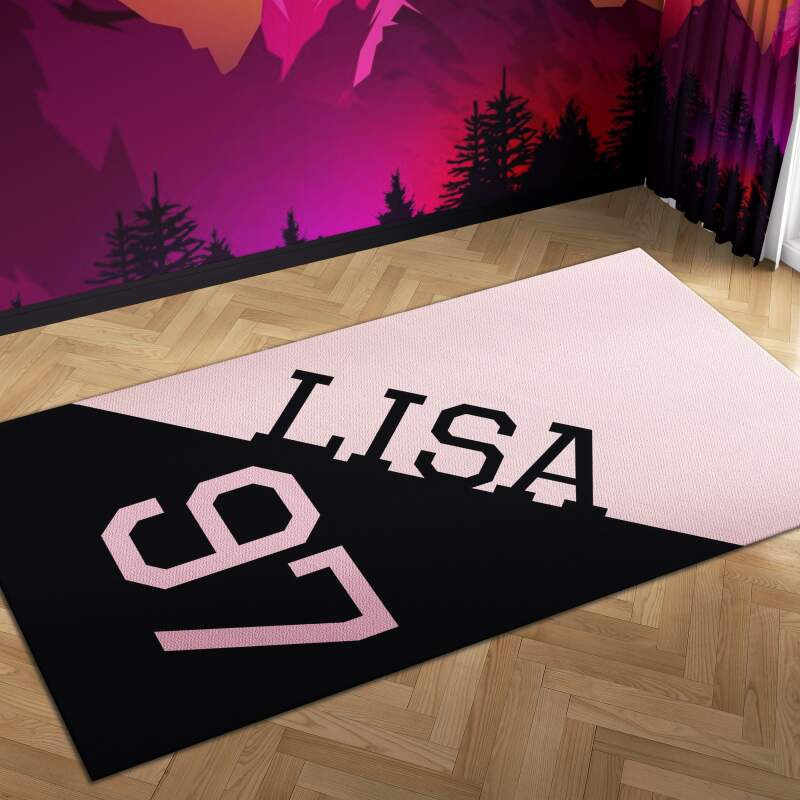 Baby Lisa Rug Blackpink Lisa Kill This Love Carpet Mock Area Rug - DESIGN-TREND