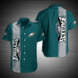 Philadelphia Eagles Team Color Button Nfl Premium Hawaiian Shirt Gift For Sports Lovers