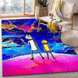 Rick And Morty Area Living And Bed Room Rug Gift Us Decor 714