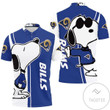 Mens & Womens Los Angeles Rams Snoopy Lover 3d Printed All Over Print Polo Shirt