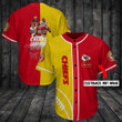 Kansas City Chiefs Personalized Baseball Jersey Shirt 95