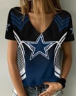 Dallas Cowboys V-neck Women T-shirt BG667