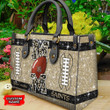 New Orleans Saints Personalized Leather Hand Bag BBLTHB590