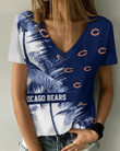 Chicago Bears Personalized V-neck Women T-shirt AGCWTS174