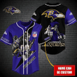 Baltimore Ravens Personalized Baseball Jersey BG469
