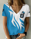 Carolina Panthers Personalized V-neck Women T-shirt BG426