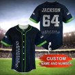 Seattle Seahawks Personalized Baseball Jersey BG91