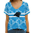 Carolina Panthers V-neck Women T-shirt