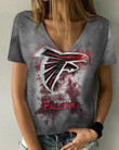 Atlanta Falcons V-neck Women T-shirt BG932