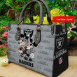 Las Vegas Raiders Personalized Leather Hand Bag BB96