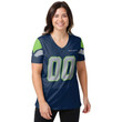 Seattle Seahawks Personalized V-neck Women T-shirt BG734