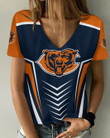 Chicago Bears Personalized Summer V-neck Women T-shirt BG391