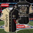 New Orleans Saints Personalized Baseball Jersey BG584