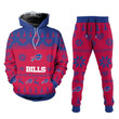 Buffalo Bills Christmas Patterns Hoodie and Joggers NEW059713