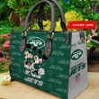 New York Jets Personalized Leather Hand Bag BB104