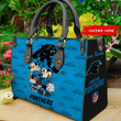 Carolina Panthers Personalized Leather Hand Bag BB84