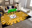Pittsburgh Steelers Personalized Premium Rectangle Rug 67