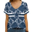 Dallas Cowboys V-neck Women T-shirt