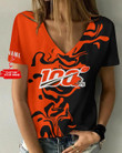 Cleveland Browns Personalized V-neck Women T-shirt BG578