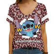 Washington Commanders V-neck Women T-shirt