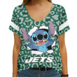 New York Jets V-neck Women T-shirt