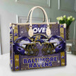 Baltimore Ravens Leather Hand Bag BB238