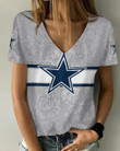 Dallas Cowboys V-neck Women T-shirt BG643