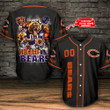 Chicago Bears Personalized Baseball Jersey BG561