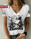 Las Vegas Raiders Personalized V-neck Women T-shirt BG966
