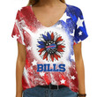 Buffalo Bills V-neck Women T-shirt