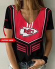 Kansas City Chiefs Personalized V-neck Women T-shirt BG995