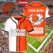 Cleveland Browns Personalized Baseball Jersey 603