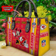 Kansas City Chiefs Personalized Leather Hand Bag BBLTHB519
