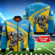 Los Angeles Chargers Personalized Thick Bomber Jacket CS125