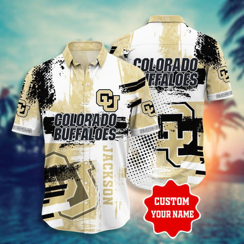 Colorado Buffaloes Ncaa3 Personalized Hawaii Style Shirt Short Custom Name Hawaiian Shirts, Gift For Sport Lovers