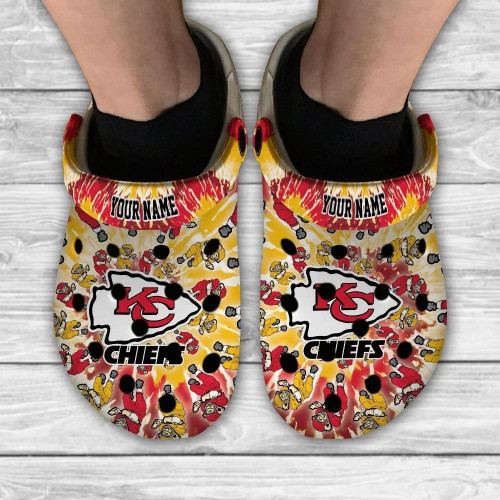 Kansas City Chiefs Grateful Dead Custom Personalized Crocs Classic Clogs Shoes - AOP Clog