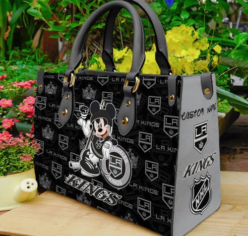 Los Angeles Kings Mickey Women Leather Hand Bag